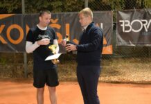 Završena rekreaciona teniska liga: Stevanu Zeljkoviću pobednički pehar i šampanjac